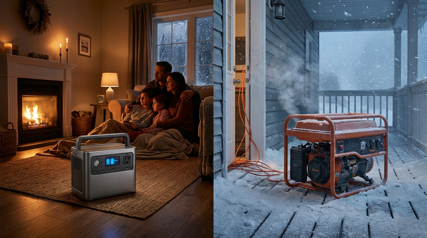 Solar Generator Vs Gas For Emergency Home Power Reliability In Extended Blackouts And Weather