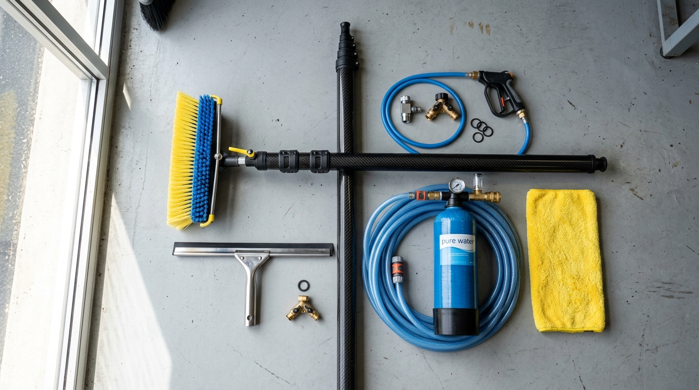 Essential Tools Inside A Professional Solar Panel Cleaning Kit
