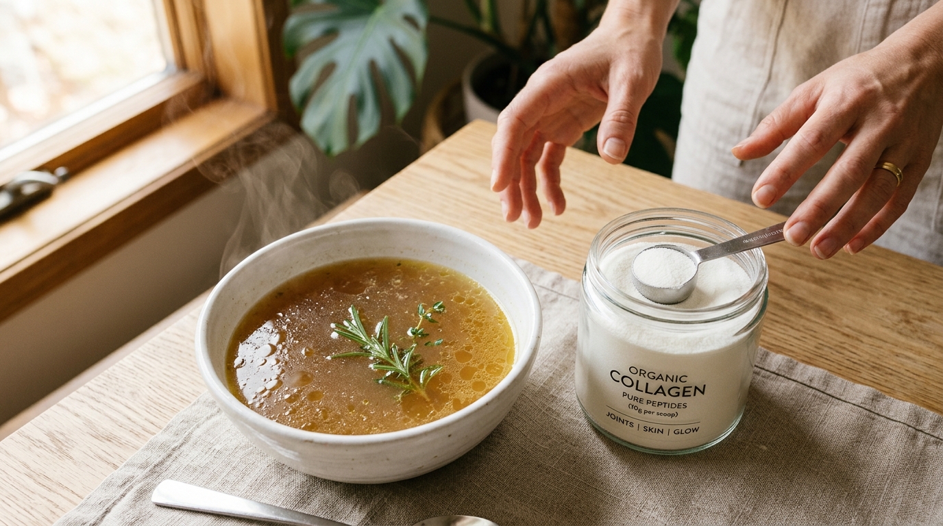 Collagen Peptides Versus Bone Broth For Your Health Goals Choosing Your Winner For Skin And Joints
