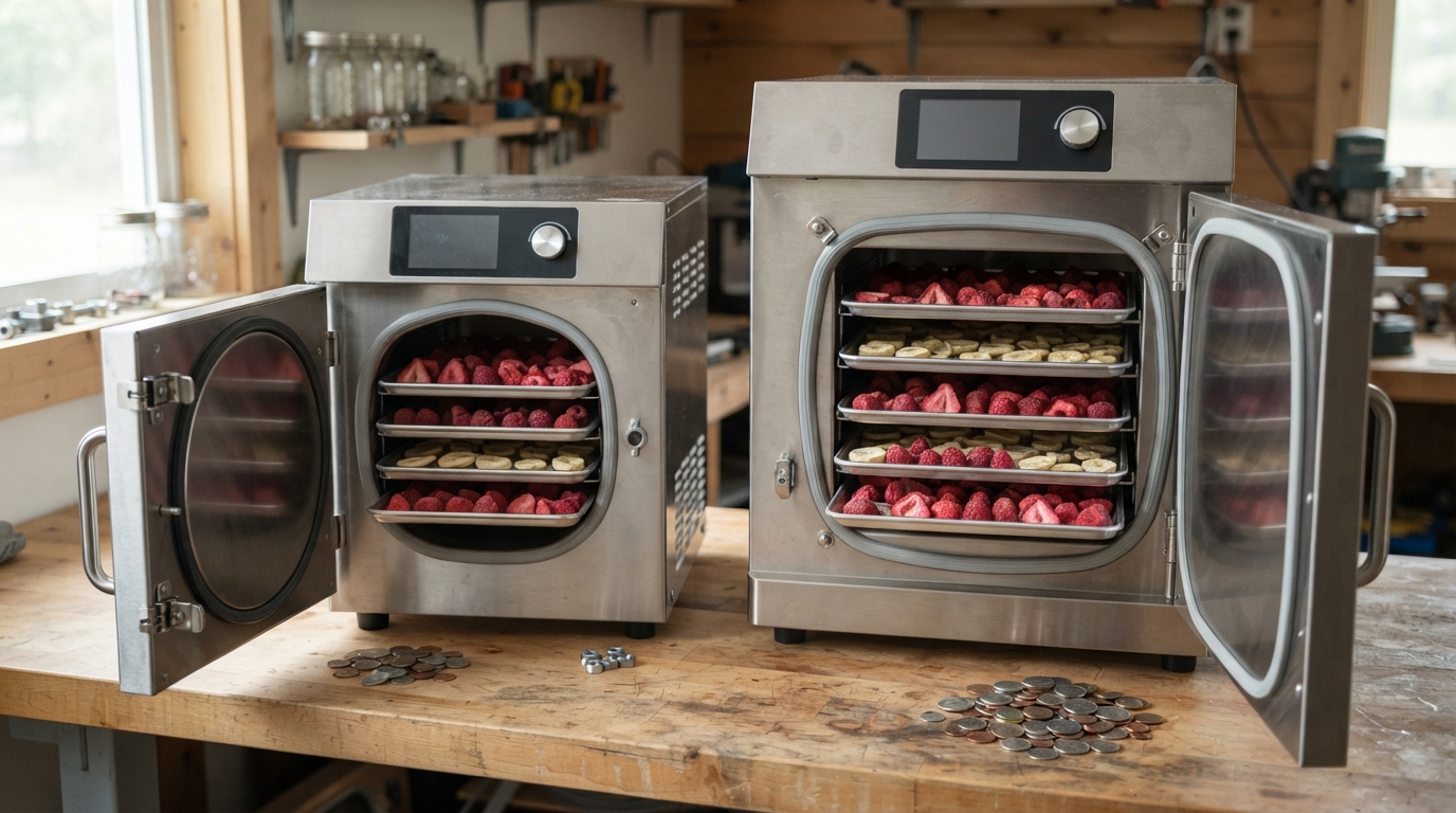 Freeze Dryer Price: Upfront Costs, Capacity, and Running Expenses Compare Price With Batch Capacity